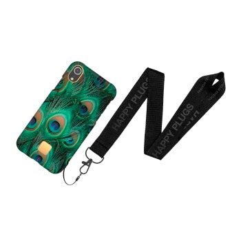 Funda iPhone XR Happy Plugs Pavo Real