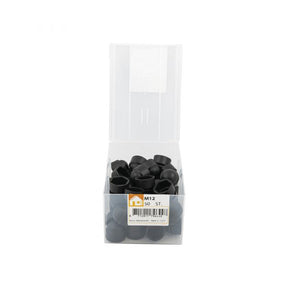 Tapa tuerca m12 plástico negro bote 50 uds.
