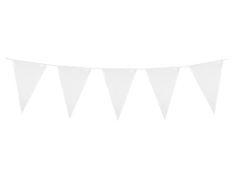 Línea de bandera gigante Boland pe blanca (10m)