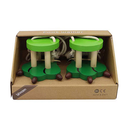 Bloques de madera para caminar - dino