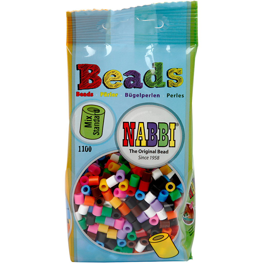 Empresa creativa https: www.cchobby.nl cuentas para planchar-tamaño-5x5-mm-tamaño del agujero-2-5-mm-colores-estándar-medio-1100-piezas-1-caja
