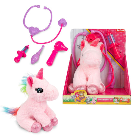 Toi-toys peluche mi primera mascota con accesorios veterinario 3 surtidos