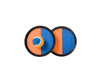 Engelhart Catchball Set naranja azul – Pelota de velcro 19 cm – Juego de playa al aire libre – Juego de reacción para niños y adultos –