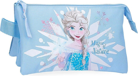Estuche jim jam estuche frozen disney 3 compartimentos con 2 cremalleras