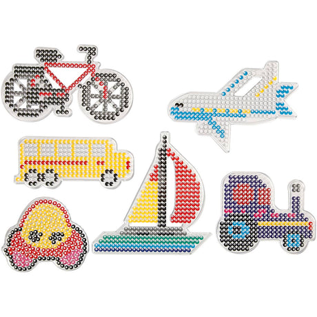 Empresa creativa https: www.cchobby.nl placa base-coche-avión-barco-tractor-autobús-y-bicicleta-tamaño-9x9-5-11x16-cm-mediano-6-piezas-1-caja