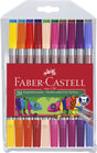 Rotuladores faber-castell - con dos puntas - estuche de plástico con 20 colores - fc-151119