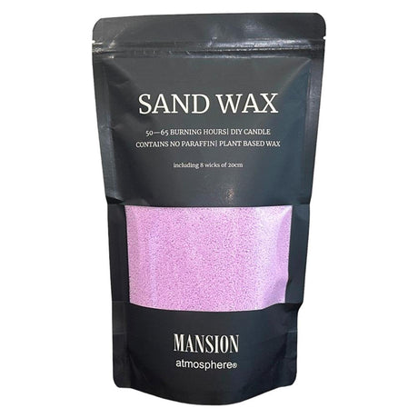 Mansión atmósfera cera de arena violeta bolsa ziplock de 500g con 8 mechas