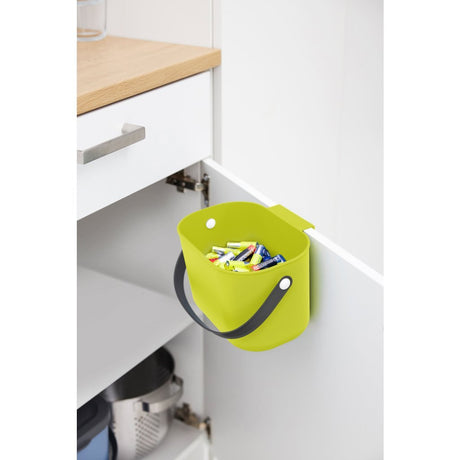 Separadores de residuos Rotho albula - contenedor de residuos orgánicos - 3,2 l - material reciclado - verde lima