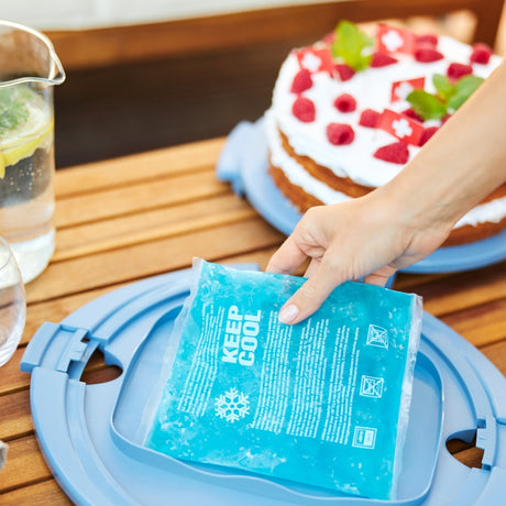 Rotho caja para tartas frescas horizonte azul