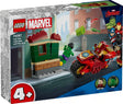Lego superhéroes 76287 iron man con motocicleta y hulk