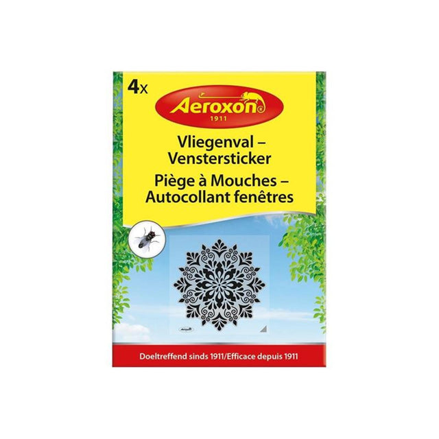 Bsi aeroxon atrapamoscas adhesivo para ventana adhesivo para ventana 4 piezas