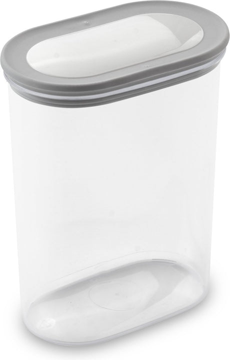 Curver dry grand chef – recipiente apilable con tapa – 1600 ml – gris transparente