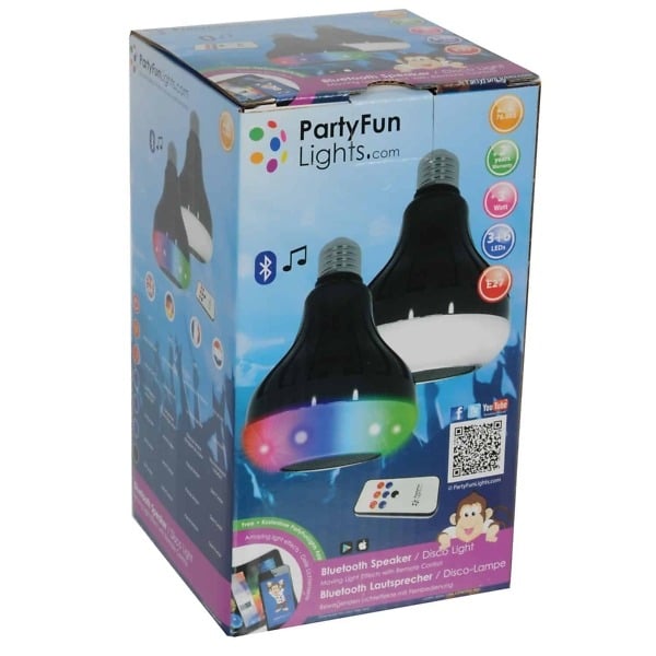 Lámpara de discoteca Kotronic Party Fun Lights con altavoz Bluetooth