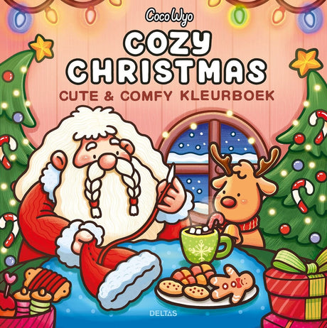 Deltas acogedor navidad lindo cómodo libro para colorear coco wyo
