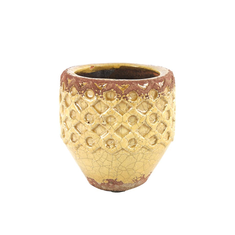 Maceta Countryfield rosana m ã˜13x13cm amarillo