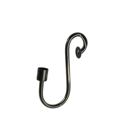 Gancho para candelabro de sarga Countryfield negro 10x2x16cm