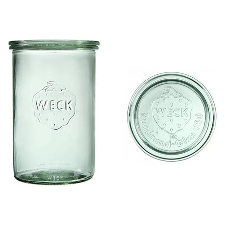 Vaso Weck Pour con tapa (1050ml) 1l 6 piezas