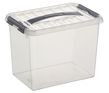 Sunware q-line caja de almacenamiento mediana 9 litros transparente 30,7x20x22,3cm
