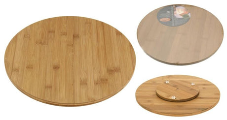 Excelente tabla de quesos para el hogar de bambú giratoria ã˜35cm