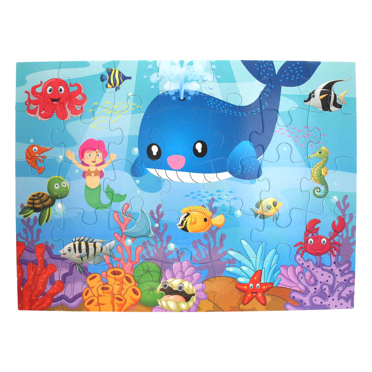 Puzzle de suelo Mundo submarino, 35 uds.