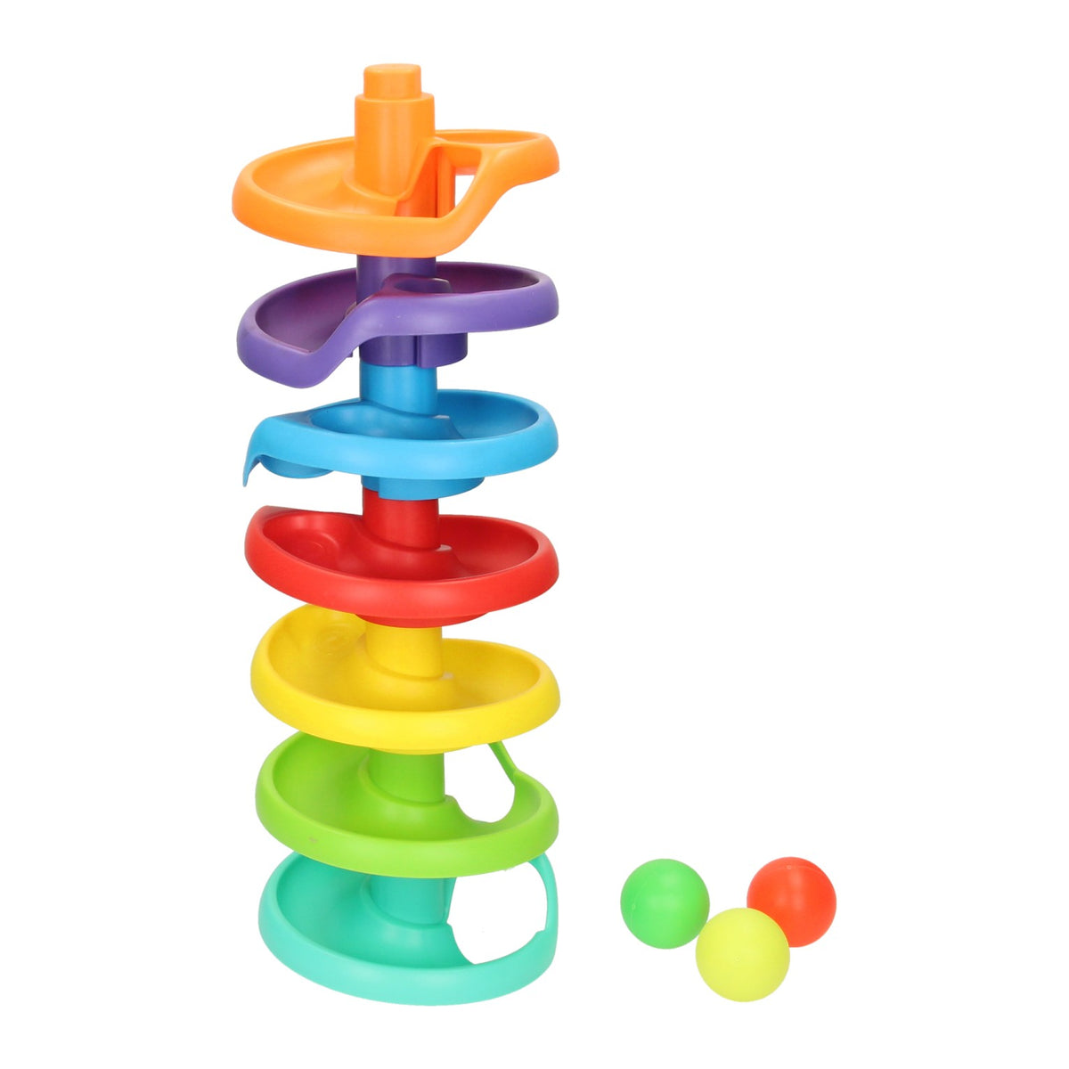 Torre de bolas de juguete Lobbes para bebés: colorida y educativa.