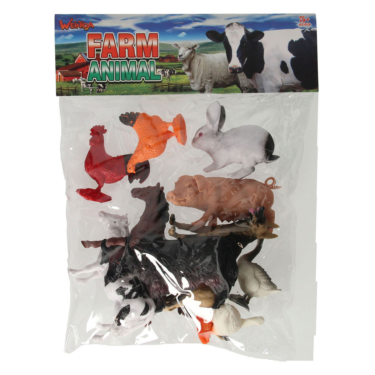 Juguetes Lobbes, por ejemplo animales de granja, 10 unidades.