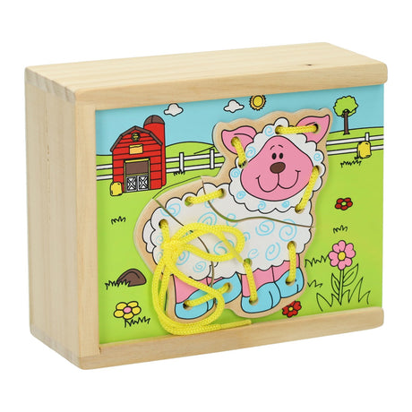 Granja de rompecabezas de madera Lobbes, juego de 4