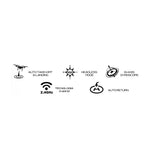 RC orientable dron negro