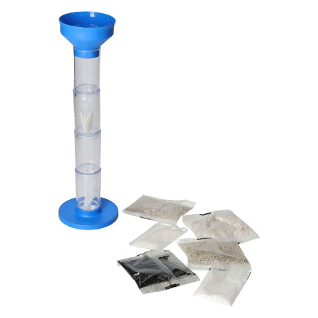 Conjunto de experimentos del kit de ciencia del agua.