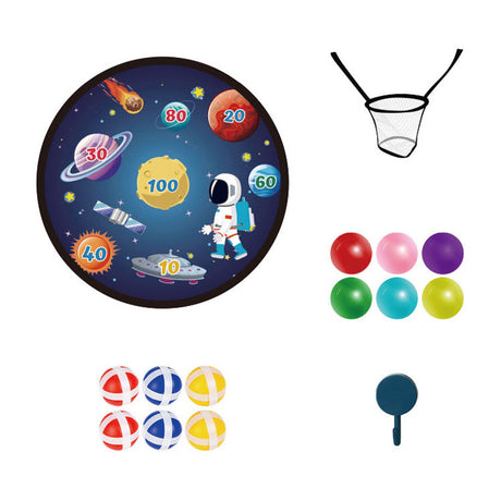Juego de dardos con velcro viaje espacial.