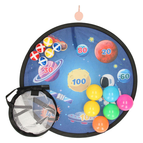 Juego de dardos con velcro viaje espacial.