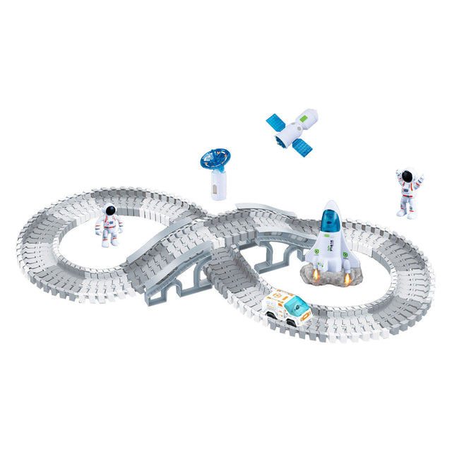Juego de pistas de carreras Roadway Space Explorer, 142 uds.