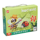 Rompecabezas del mundo de los insectos, 63 uds.