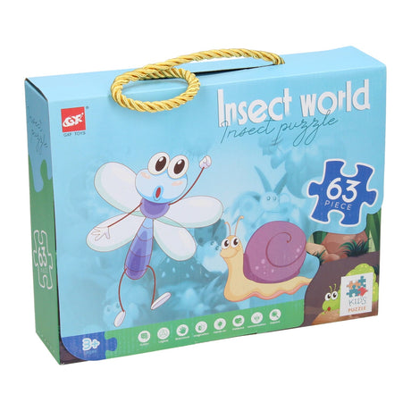 Rompecabezas del mundo de los insectos, 63 uds.
