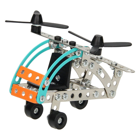 Kit de construcción de metal para helicóptero, 106 piezas.