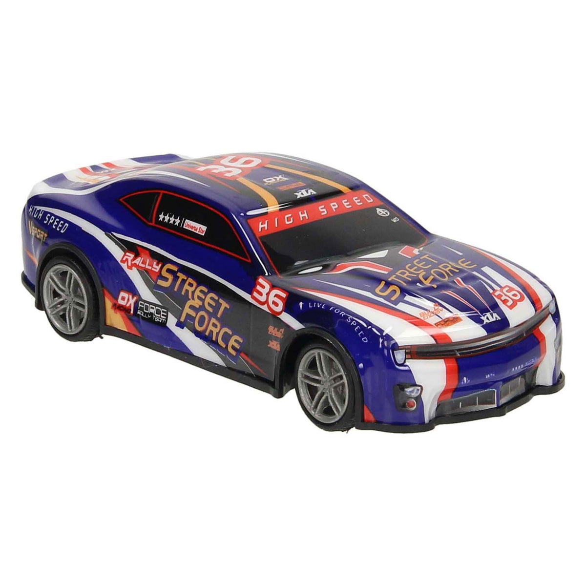 Coche de carreras controlado por RC, enemigo callejero de cuerpo blando