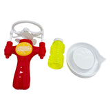 Pistola de burbujas con soplador de burbujas.