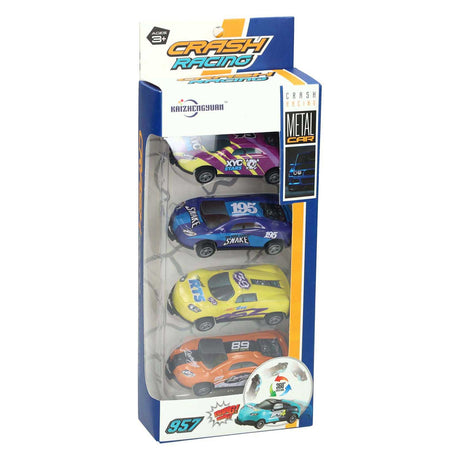 Juego de volteretas hacia atrás para autos de carrera - 4 piezas.