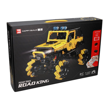 Lobbes Toys BV Happy Build Juego de bloques de construcción RC controlables Camioneta - 1490 piezas.