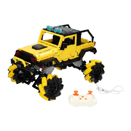 Lobbes Toys BV Happy Build Juego de bloques de construcción RC controlables Camioneta - 1490 piezas.