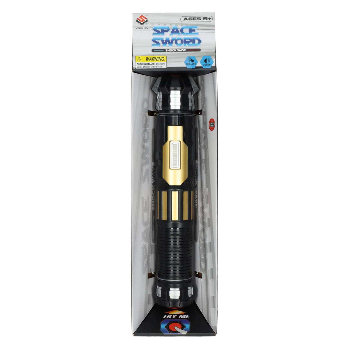 Espada espacial extensible con luz y sonido.
