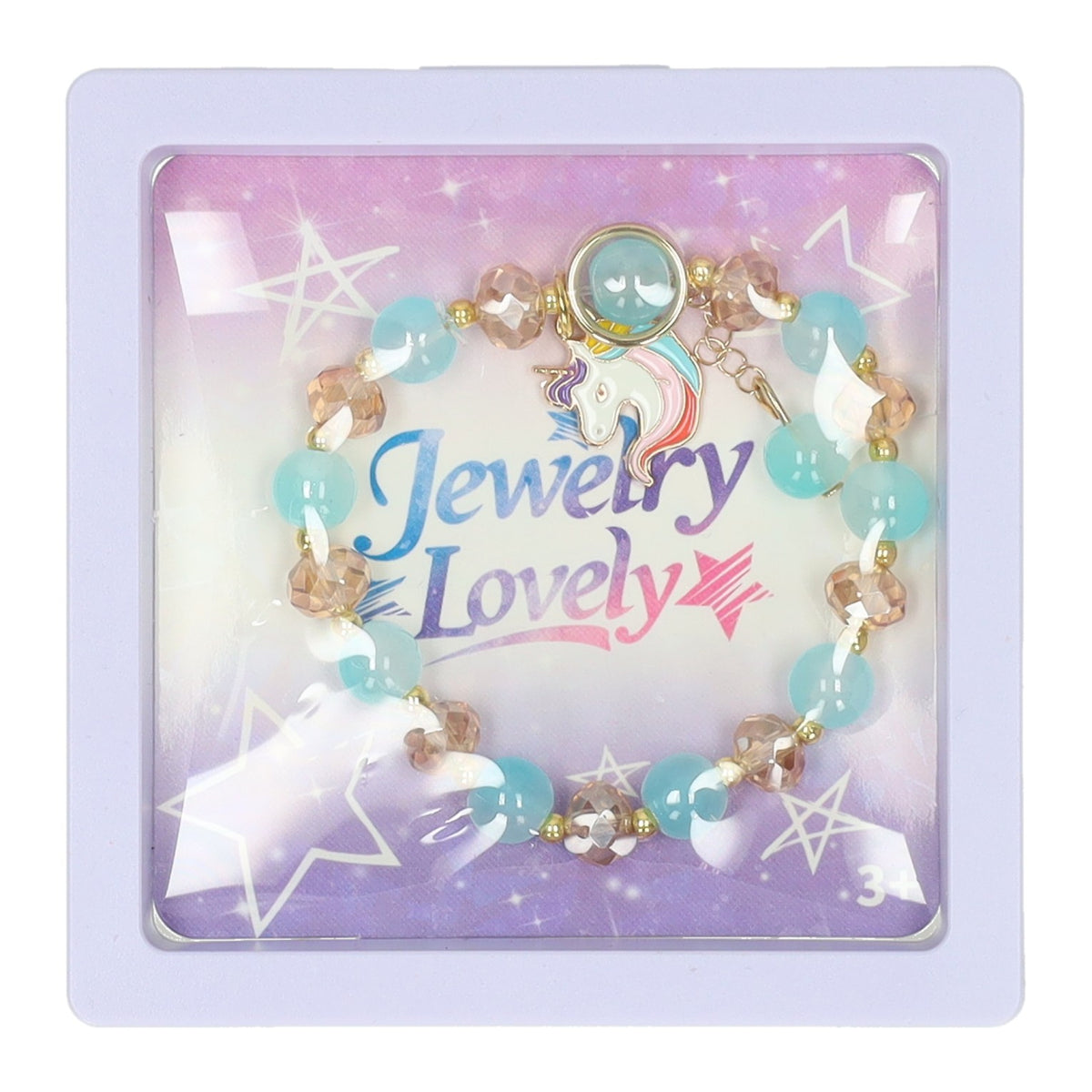 Pulsera con dije de unicornio