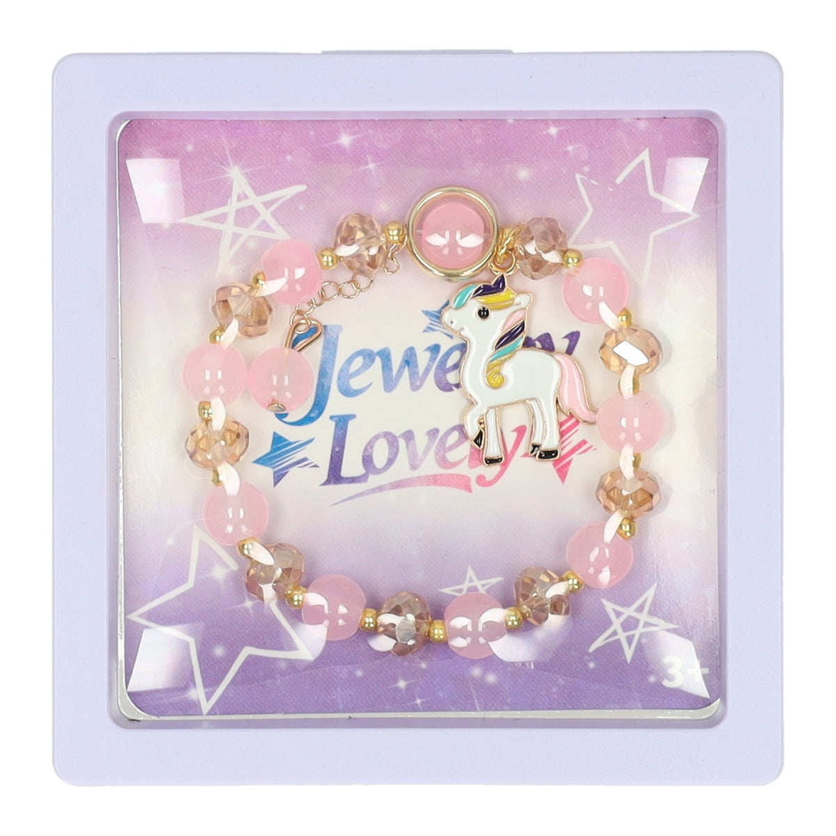 Pulsera con dije de unicornio