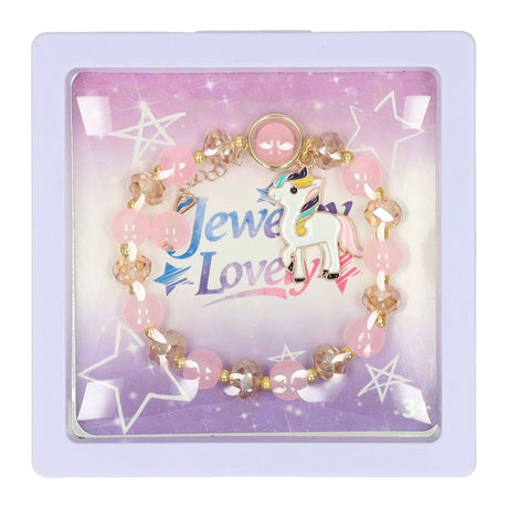 Pulsera con dije de unicornio
