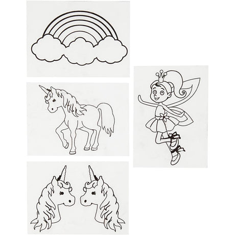 Empresa creativa https: www.cchobby.nl hojas-foil-encogible-con-motivos-hoja-unicornio-10-5x14-5-cm-espesor-0-3-mm-transparente-mate-4-hojas-1-caja