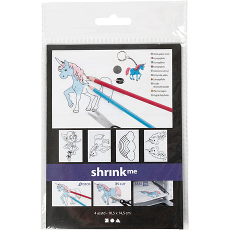 Empresa creativa https: www.cchobby.nl hojas-foil-encogible-con-motivos-hoja-unicornio-10-5x14-5-cm-espesor-0-3-mm-transparente-mate-4-hojas-1-caja