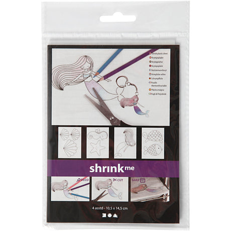Empresa creativa https: www.cchobby.nl hojas-foil-encogible-con-motivos-hoja-de-sirena-10-5x14-5-cm-espesor-0-3-mm-transparente-mate-4-hojas-1-caja