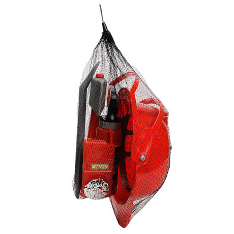 Set de bombero de lujo con casco.