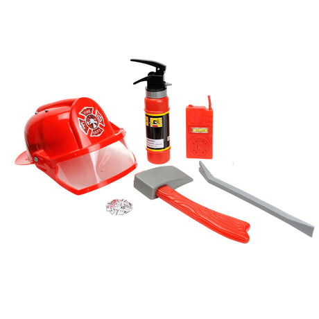 Set de bombero de lujo con casco.