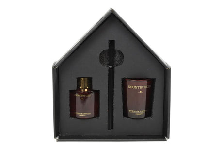 Countryfield elegancia caja de regalo fragancia vela en barra xs